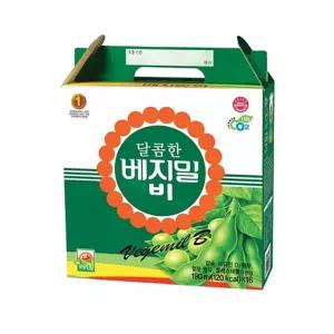 달콤한 베지밀B(팩) 190ml-16본/두유/식물성/단백질/초등학생/어린이/건강/음료/선물용/멸균/아침/대용