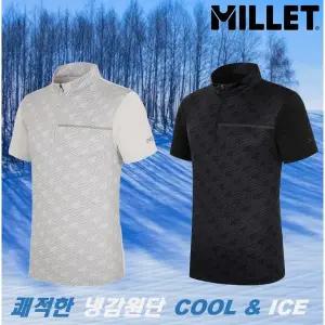 [밀레](대구신세계)한정수량 남성 UV차단효과의 냉감 원단을 적용한 아이스 반팔 티셔츠MXTUT052(출시가...