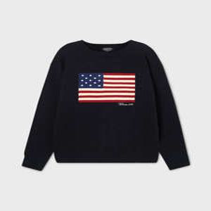 [AK분당점] [후아유] [Cali] American Flag Intarsia Pullover/WHKAF4T81U*