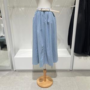 [AK수원점] [밸리걸] 벨티드 롱 데님 스커트 502090