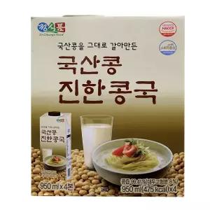 정식품 국산콩 진한콩국 950mlx4 코스트코