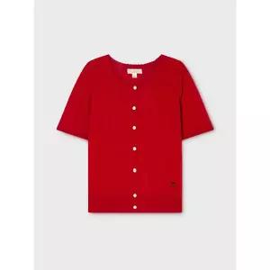 [후아유](김해점)Punching Skashi Short Sleeve Cardigan / WHCKG2522F