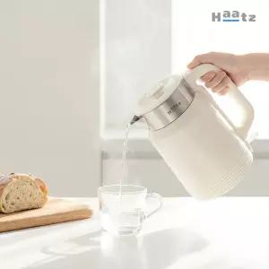 하츠 이지보일 304 스텐 통주물 전기포트 1.7L 대용량 전기주전자 CKT-1700G(WH) 크림화이트