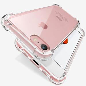 iPhone 11 7 8 6 6S Plus X XR XS 12 Pro Max SE 2020 5 S 케이스 투명 보호 뒷면 커버 용 충격 방지 실리