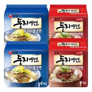 농심 둥지 비빔냉면 162g 8개 + 동치미물냉면 161g 8개