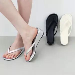 데일리 웨지힐 키높이 쪼리 뮬 슬리퍼 (4cm) 리엣