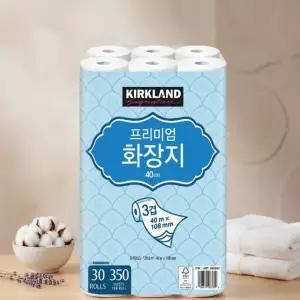 커클랜드 시그니춰 프리미엄 3겹화장지40m x 30롤