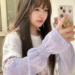 여성 쿨토시 망사 시스루 팔토시 헐렁한 운전용 자외선차단 여름