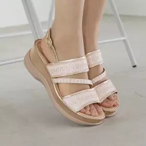 메릴 샤이니 통굽 스트랩 샌들 6cm