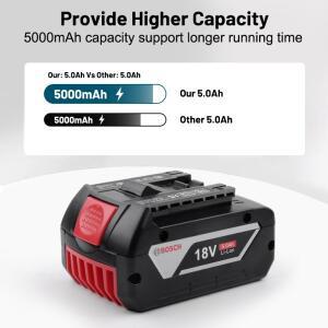 Bosch 호환용 18V 6.0AH 전문 리튬 배터리 호환용 Bosch 호환용 BAT609 전동 공구 충전식