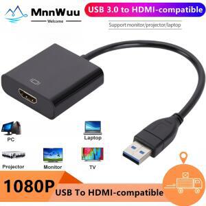 HDMI확장기 USB 3 0HDMI 호환 어댑터 1080P 외부 데스크탑 비디오 카드 PC 노트북 변환기 USBHDMI 디스플레이 HDTV