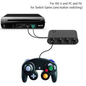 게임큐브 GC 컨트롤러용 4포트 컨버터 USB 어댑터 스위치 GC/Wiiu/PC 914825mm)