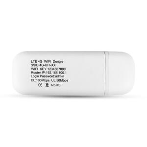 4G LTE 무선 USB 동글 150Mbps 고속 모바일 광대역 인터넷(SIM 카드 슬롯 포함) 노트북용 WiFi 어댑터