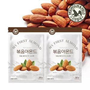 산과들에 25년산 햇 당일볶음아몬드 500g x2봉 (출고당일 볶는 아몬드 1kg)