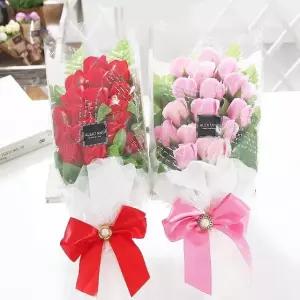 고품질 장미 15송이 꽃다발 레드 로즈데이 성년의날 부부의날 발표회 (W5B12DD)