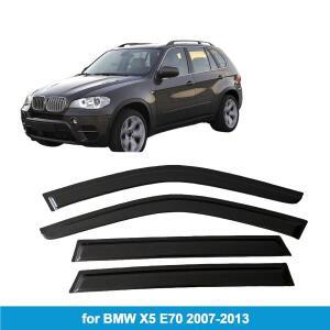 BMW X5 E70 2007-2013 차량용 사이드 윈도우 바이저 웨더쉴드 도어 바이저 바람 비 가드 액세서리 외부 부