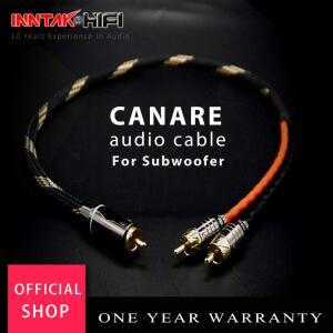 HIFI CANARE L-4E6S RCA-2RCA 오디오 케이블, 타입-Y 서브우퍼 케이블, 0.3m, 0.5m, 1m, 1.5m, 2m, 3m, 5m