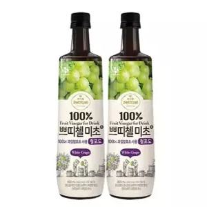 학교 미초 청포도 쁘띠첼 식초음료 900ml X2개묶음 홍초 수앤서23
