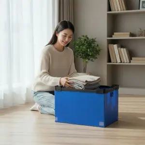 [하프클럽/]C형 대형 단프라박스 견고한 이사 택배용 플라스틱 수납 정리함