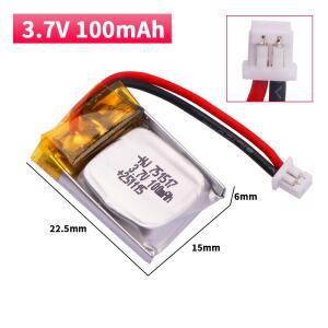 3.7V 751517 100mah 리포 배터리 FQ777-124 (허브산 Q4 H111용) Wltoys V272 RC 쿼드콥터 드론 예비 부품