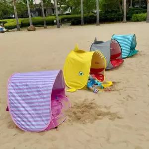 솜덩솜 모래놀이텐트 접이식 해변 원터치 물놀이
