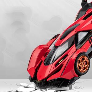 로렌지1:32 람보르기니 V12 비전 GT 그란 투리스모 카 합금 모델 자동차 다이캐스트 사운드 및 전구 장난감