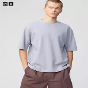[매장정품] UNIQLO AIRism코튼오버사이즈크루넥T5부 E465185-000-00 2232590