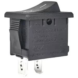 R19A 로커 스위치 1팩 2핀 10A/125V 6A/250V 온오프 SPST 19.2x12.9mm 0.76x0.51 컷아웃 페이스 패널