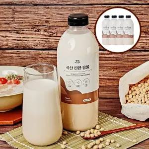 백년본가 국산 콩 첨가물없는 진한 콩물 1000ml x 4개