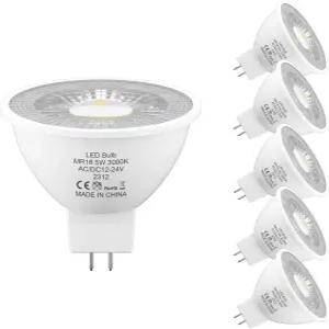 ORALUCE MR16 LED 전구 5W AC/DC 12-24V 저전압 GU5.3 스포트라이트 3000K 웜 화이트 디밍 불가능 470Lm 38