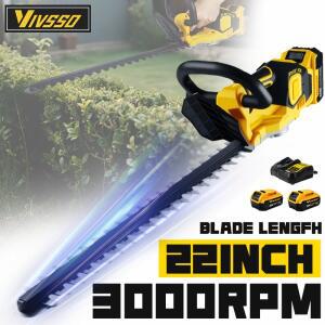 VIVSSO 무선 전기 울타리 트리머 잔디 깎는 가정용 관목 잡초 가지 예초기 DEWALT 호환 20v 배터리 핀 정원