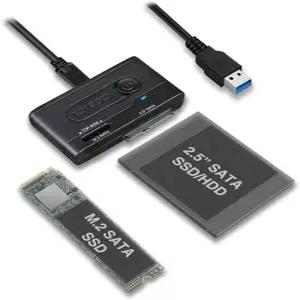 ICY DOK 2.5인치 및 M.2 SATA III HDD SSD를 USB 3.2세대 1(5Gbps) 하드 드라이브 도킹 스테이션 리더