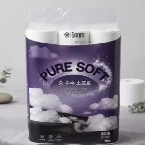 숨 순수 소프트 3겹 30m 30롤 2팩