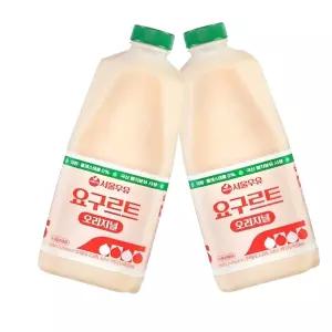 서울우유 요구르트 대용량유산균1.7L 국산탈지분유 2개입