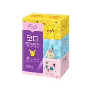 생활 미니각티슈 뽑아쓰는 미니 갑티슈 230매 6p 사각 곽휴지 수앤서B3