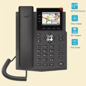 Fanvil 비즈니스 오피스 네트워크 SIP 비디오 전화 EU 무선 WIFI 기능 080P 디스플레이 IP LCD 멀티미디어