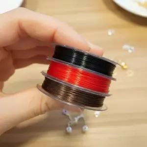 핸드메이드 액세서리 제작용 우레탄 고무줄 팔찌 목걸이 줄 구슬바늘 염주꿰기 구슬꿰기