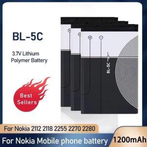PURFIELD 3.7V 1200mAh 전화 배터리 BL-5C 충전식 Nokia 2112
