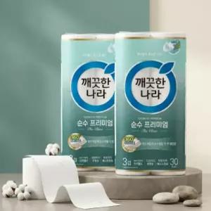 깨끗한나라 순수 프리미엄 더클래스 30m 2팩