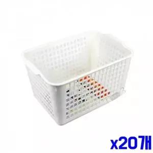 [하프클럽/]수납바구니 메쉬 빈티지 플라스틱 27.5x19x14.5cm x20개