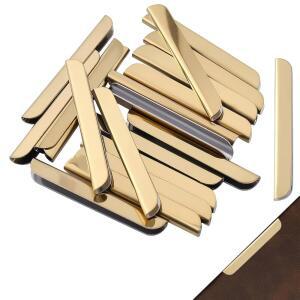크래스파이어 20Pcs 노트북 코너 프로텍터 책 가장자리 커버 소형 합금 골든 가드 빈티지 종이 2 1 x 0 3 인치 금속 클립 바인더 다이어리 저널 앨범 DIY 홀더