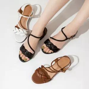 SOVO 피스 위빙 메쉬 단화샌들 3cm