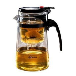 차내리는 티망 미세 찻잔 차입 티스트레이너 거름망 티포트 차내리는컵 750ML 필터 티백