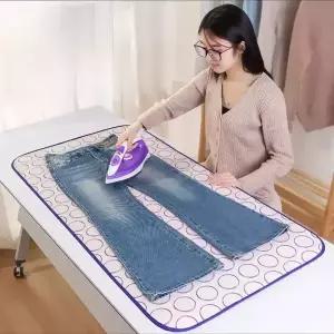 두꺼운 휴대용 핸드헬드 다림질판 패드 컴팩트한 데스크탑 다림질 매트 가정용 단열 다림질 매트
