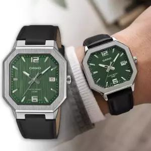 백화점AS 카시오 시계 클래식 카비투스 레트로 사각 38mm 가죽 MTP-B195L-3AV