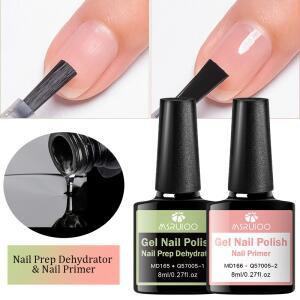 8ml MSRUIOO 네일 프렙 디하이드레이터 및 프라이머 무산성 천연 본드 아크릴 파우더용 접착