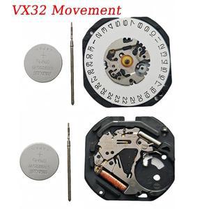 날짜 시계 무브먼트 VX32 일본 달력 금속 쿼츠 Vx32e-3