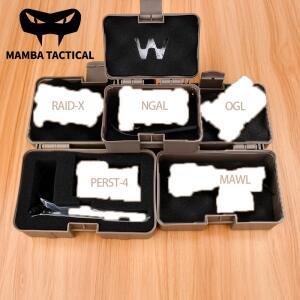 WADSN MAWL 플라스틱 보관 케이스 탄색 L3 배터리 박스 스트로브 PERST-4 RAID-X 압력 스위치 M600 플래시