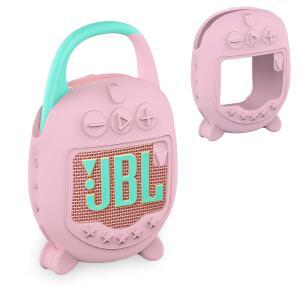 JBL 클립 5 울트라 포터블 블루투스 스피커와 호환되는 XEGIMOR 실리콘 커버 케이스 스피커 액세서리용 소프트 스킨 슬리브(전용 케이스)(핑크) cKG