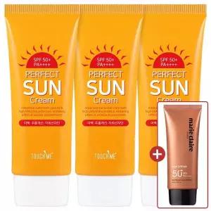 [NS홈쇼핑][NS베스트] 터치미 퍼펙트 데일리 대용량 선크림 썬크림 60ml 3개+1개 (백탁,끈적..[35997533]